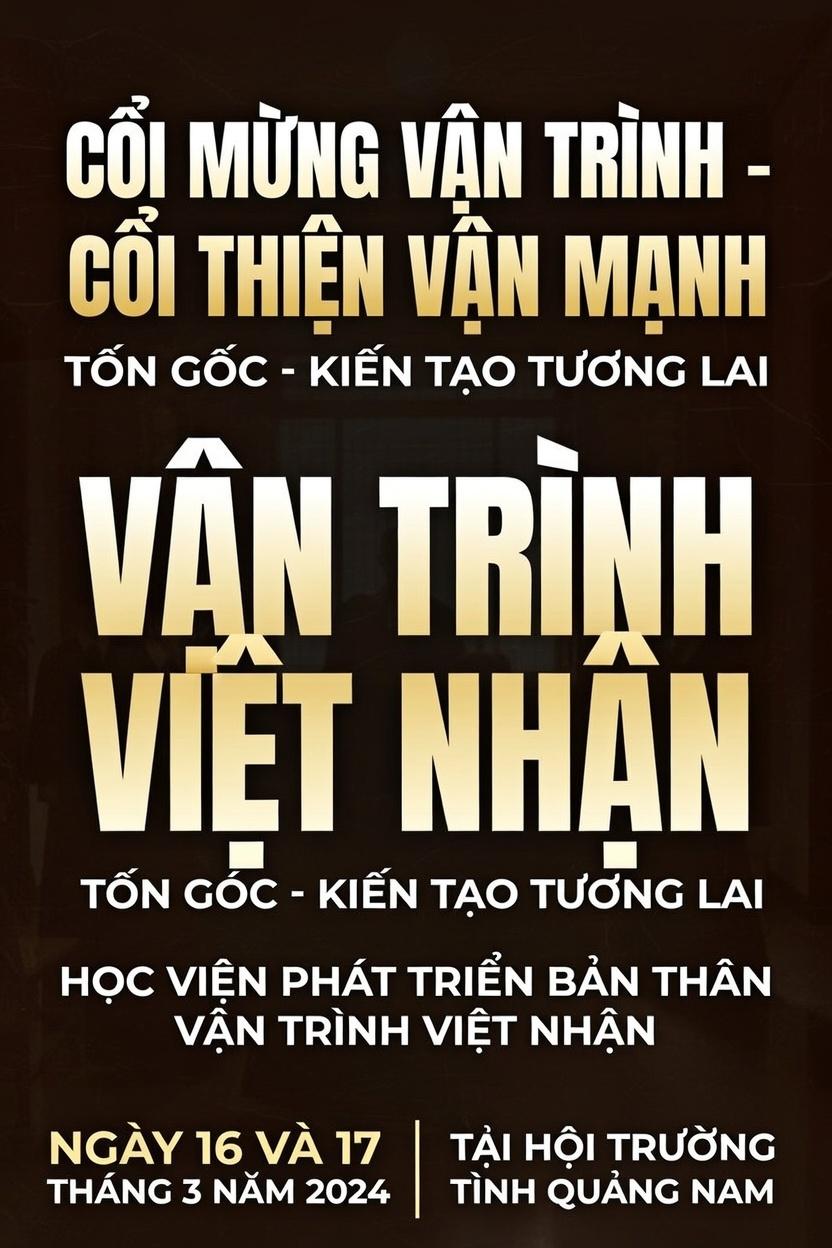 Cải vận cá nhân & Đào tạo (VẬN TRÌNH VIỆT NHÂN)